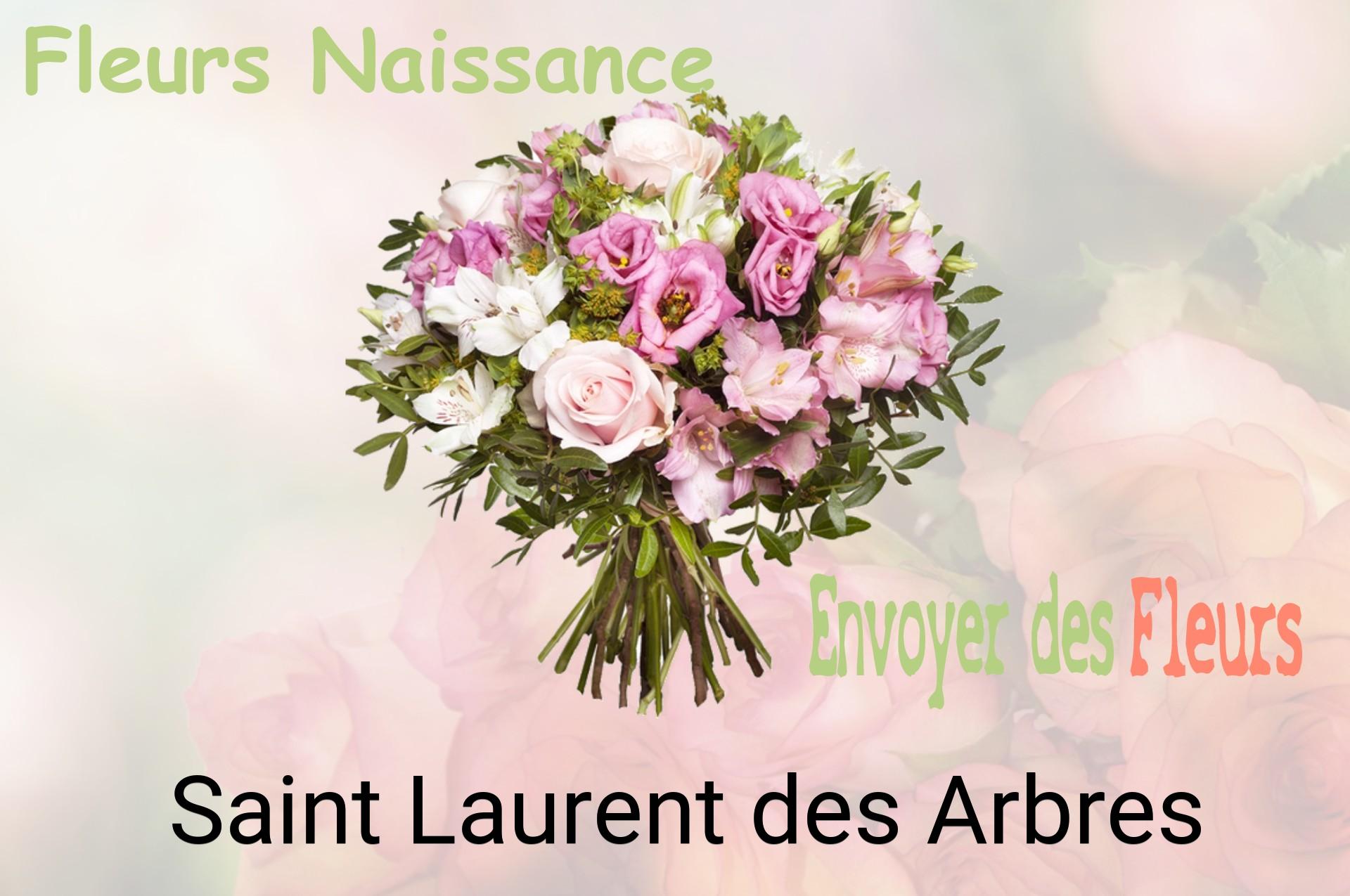 Bouquet de fleurs de naissance livré à Saint-Laurent-des-Arbres